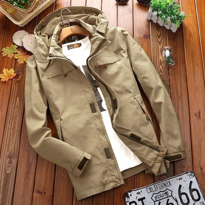 Mode Hommes Automne Hiver Sport En Plein Air Coupe Vent pais
