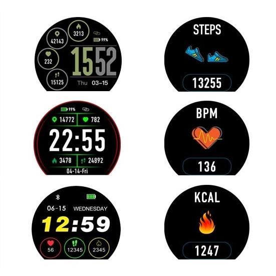 Montre tactique militaire Smart Watch ZeBlaze V3 HR 2019 BLEU Evolution Tactical SmartWatch Vibe 3 Achat vente montre Bleu Simili Cdiscount