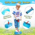 Halloween Jouets Foam Pogo Stick pour Enfants, Garcon Fille Jeux Plein Air Jouet & Cadeau - Poids de 100kg Max -Bleu ciel-3