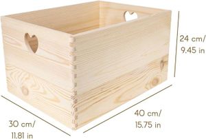 Coffre De Rangement Avec Couvercle RANA En Bois De Pin Massif 80x49x54 Cm 94884990