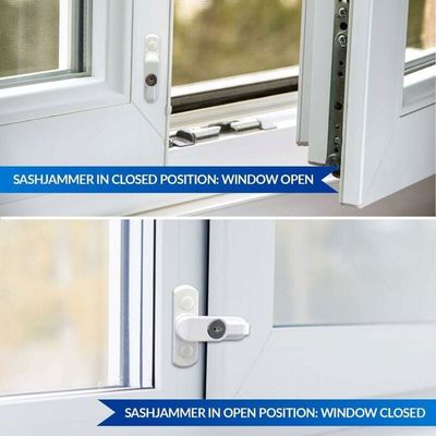 Lot De 4 Bloqueurs De Fenêtre Blancs Pour Une Sécurité Suppléentaire