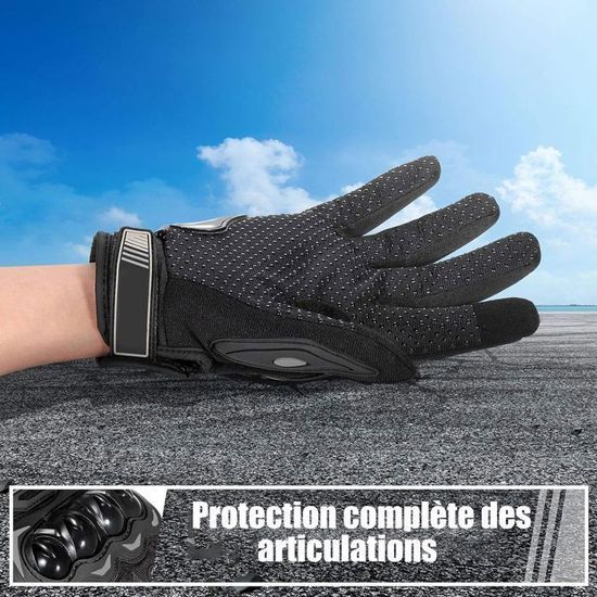 Gants De Moto Homme Hazir écran Tactile - Protection Carbone Aux Phalanges, Pour Moto, Vélo, Motocross, Sports Outdoor - 1