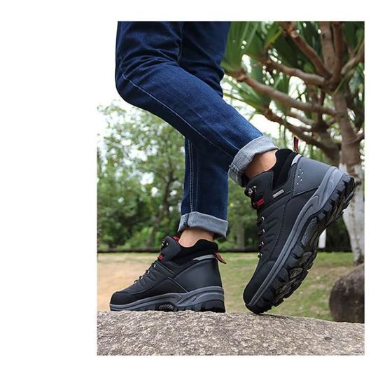 Bottes De Neige Homme CYKYGGO - Imperméables, Fourrées, Antidérapantes Pour Hiver