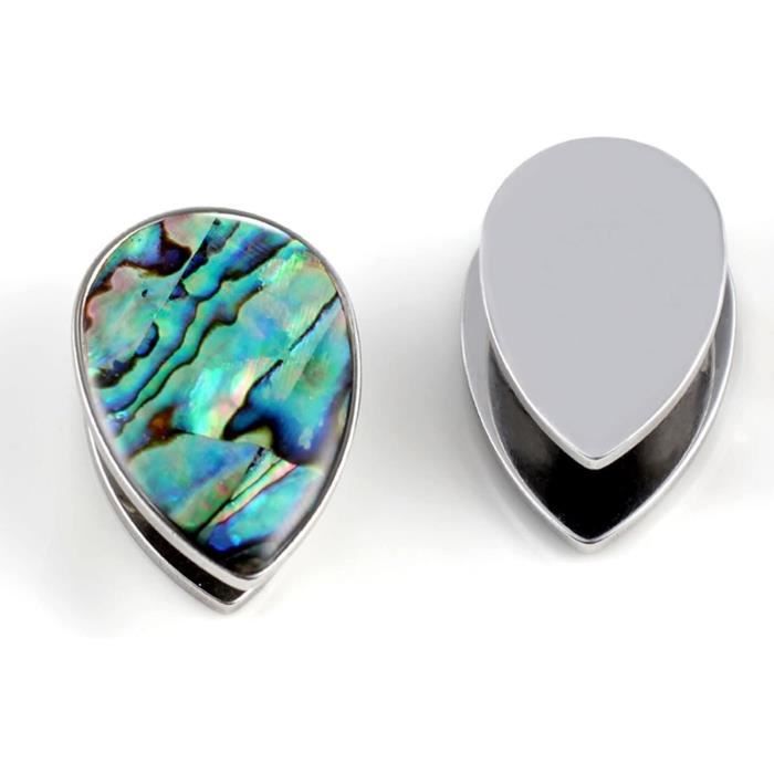achat bijou Piercing écarteur plug pierre naturelle Howlite