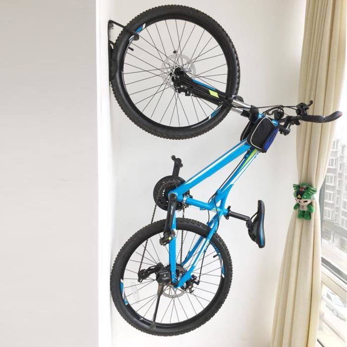 Porte Vélo Mural [2PCS] Crochets Utilitaires de Rangement de Garage Robuste  Attelage Horizontal avec Couche en Caoutchouc Anti[123] - Cdiscount Auto