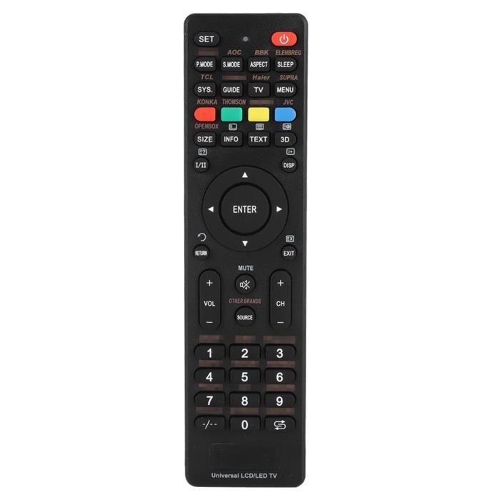 Télécommande Universelle Pour TV Hitachi Sanyo Murphy - Remplacement Durable RC1205