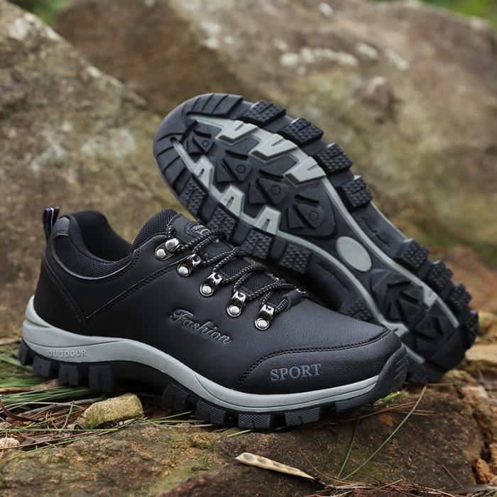 Chaussures de randonn e en plein air respirantes hommes Noir