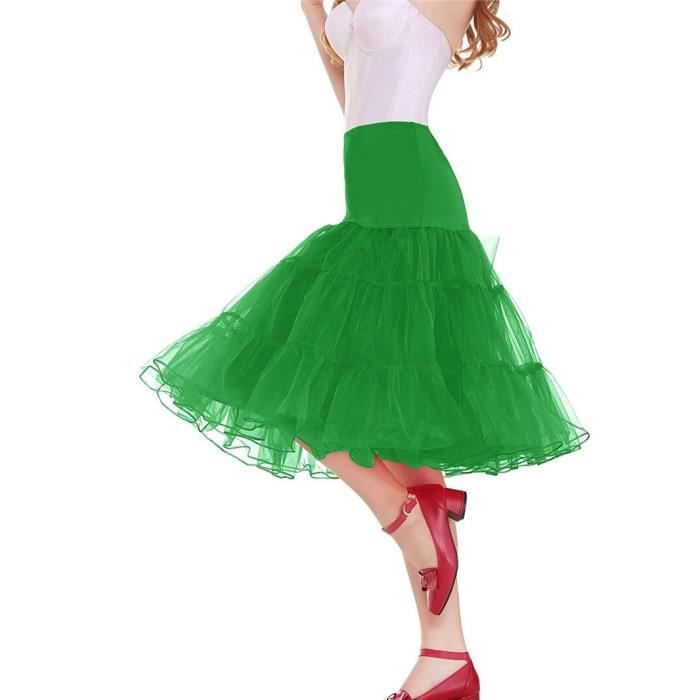 Robe Jupon Cosplay 50s pour femmes White D6693 Crinoline pour mariage Tutu sous jupe Rockabilly Blanc Cdiscount Pret a Porter