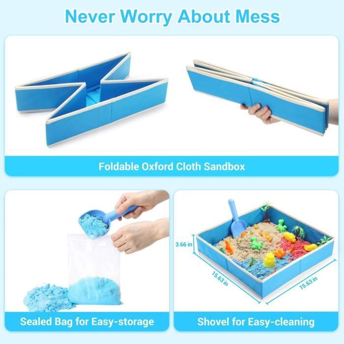 CRAZE MAGIC SAND Activity Box Coffre Sable Magique Enfant Atelier Créatif Enfant Sable Cinétique 700g Avec Accessoires Sable à Modeler Sans Gluten Sans BPA 32343 | Votre Wishlist Sur