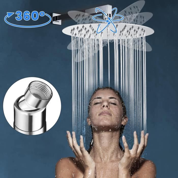POMMEAU DE DOUCHE,304 Square Nozzle--Douche à Main En Acier Inoxydable, Tuyau De Douche Poli