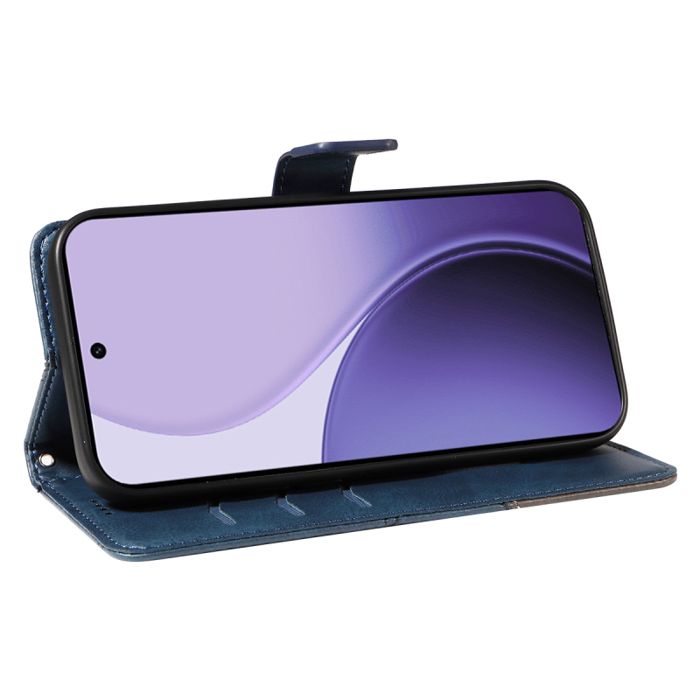 Coque Portefeuille Pour Oppo Reno 14F/14FS 5G/4G - Cuir PU Magnétique - Porte-cartes Et Stand - Noir