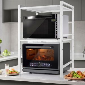 Todeco Support de Four à Micro-Ondes Extensible, Etagere Rangement