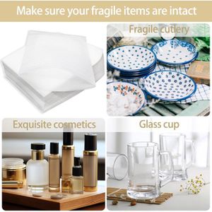 Lot De 200 Sachets En Mousse 30x30cm - Protection Emballage Verres Vaisselle Déménagement