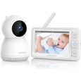 CAMPARK BabyPhone 360° - Caméra 1080P - Ecran FHD 5" - Transmission sans fil-0