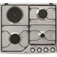 Plaque de cuisson mixte émail 4 feux inox - De Dietrich - DPE7610XM-0