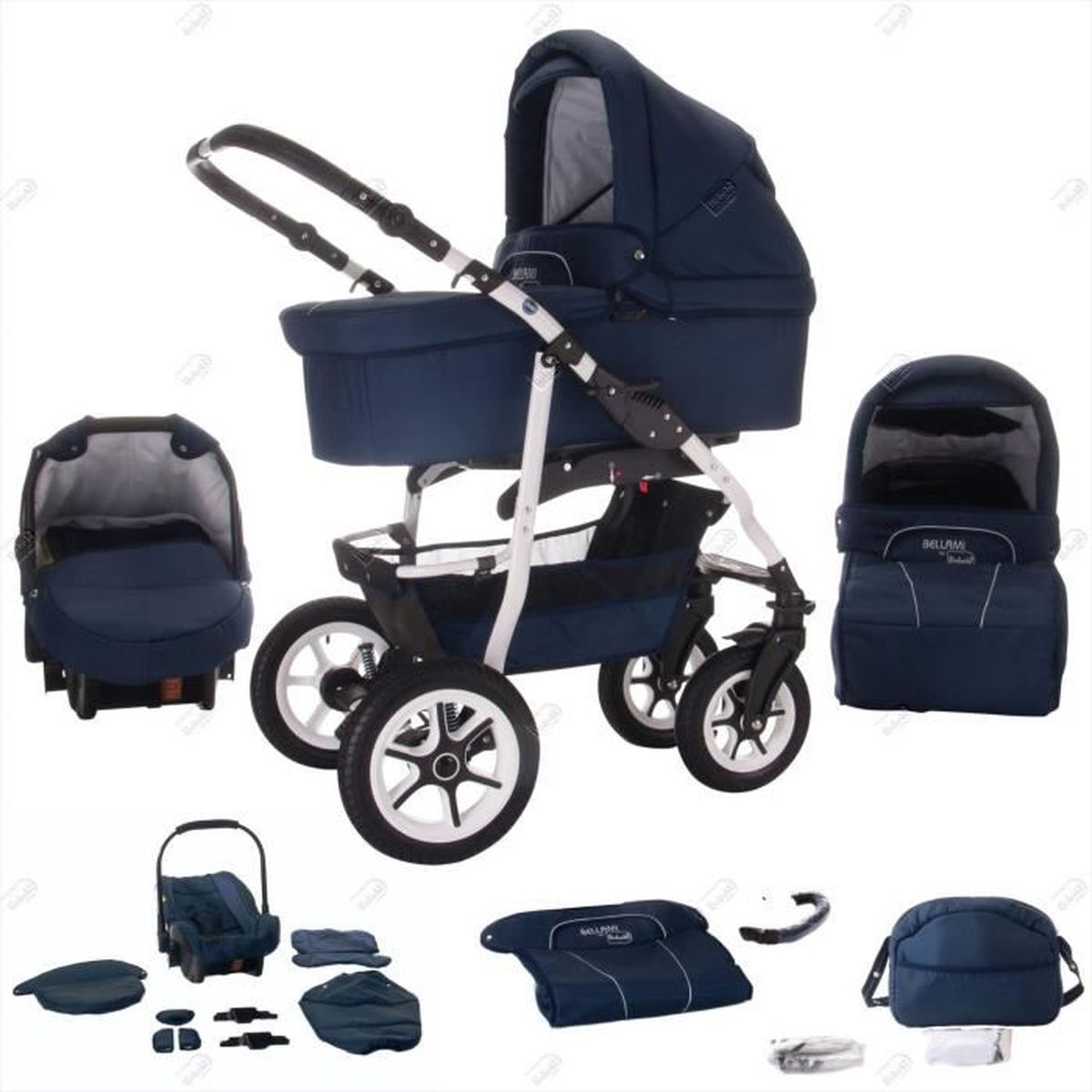 poussette roues gonflables