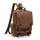 Sac à Dos en Toile Vintage - INSFITY - Café - Multi Pockets - 2-en-1