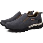 AFJ JEEP Mocassins Hommes en Cuir Gris - Meilleure Qualité - Confortable et Respirant - Tailles 39-44