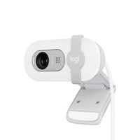 Webcam - Full HD 1080p - LOGITECH - Brio 100 - Microphone intégré - Blanc cassé - (960-001617)
