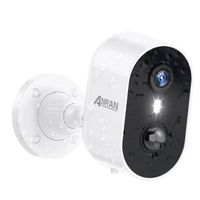 ANRAN C2 Caméra Surveillance sans Fil Batterie WiFi Audio Bidirectionnel Vision Nocturne Colorée Sirène Alarme Mouvement PIR Alexa