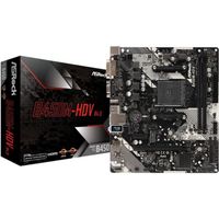 ASRock B450M-HDV R4.0, AMD B450 Mainboard - Sockel AM4 0,000000 Noir