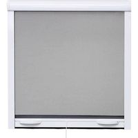 Moustiquaire de fenêtre L160 x H170 cm en aluminium laqué blanc - Recoupable en largeur et hauteur.