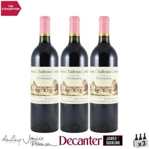 VIN ROUGE Vieux Château Certan Rouge 2018 - Lot de 3x75cl - 