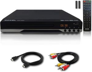LECTEUR DVD PORTABLE Noir RDP-S600 Lecteur DVD avec Cable HDMI et Cable
