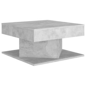 TABLE BASSE Table basse Gris béton - AKOZON - 57x57x30 cm - Contemporain - Design - Mat