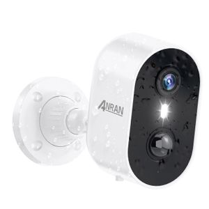 ANRAN Extensible Kit videosurveillance sans fil - 4CH Mini NVR - 2 caméras Panoramique horizontal motorisée - carte SD de 64 Go