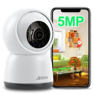 ANRAN Extensible Kit videosurveillance sans fil - 4CH Mini NVR - 2 caméras Panoramique horizontal motorisée - carte SD de 64 Go