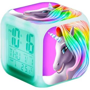 RÉVEIL ENFANT Réveil Licorne Beamswork - LED 7 couleurs - Horlog