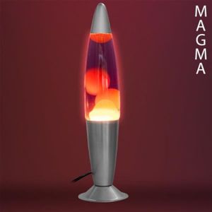 3€10 sur Lampe de Lave Rouge Magma fusée Vintage année 70 + ampoule de  rechange - Straße Tech ® - Achat & prix