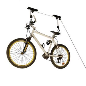 PORTE-VELO Support vélo plafond - 20 kg - Élévateur à poulie 
