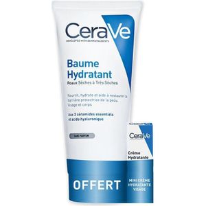 HYDRATANT CORPS CeraVe Soin Baume Hydratant 177ml + Mini Crème Hydratante Visage Offerte