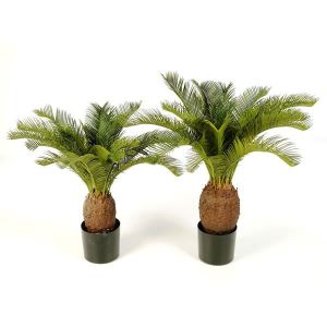 FLEUR ARTIFICIELLE Palmier Cycas artificiel, 22 palmes, DELUXE, 70 cm - arbre synthétique - palmier décoration - artplants