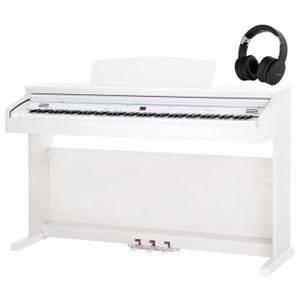 Classic Cantabile DP-A 610 Piano Numérique Blanc Mat Set avec Banc