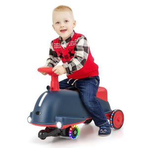 VEHICULE PORTEUR COSTWAY 2 en 1 Porteur Enfants 6V en Forme Dauphin