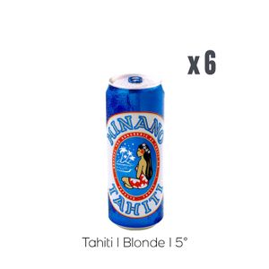 BIERE Pack Bières Hinano de Tahiti - 6x50cl boîte - 5%