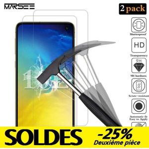 FILM PROTECT. TÉLÉPHONE 2 Pièces Verre Trempé pour Samsung Galaxy S10E, Protection Ecran Vitre 9H Dureté, Anti Rayures, Protecteur d'écran pour Samsung S10E