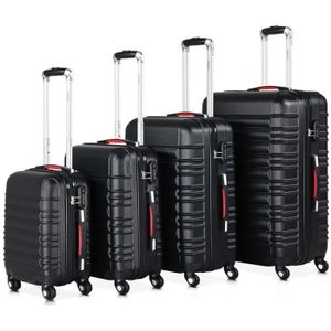 SET DE VALISES Set de 4 valises rigides Noir S/M/L/XL 4 Roues 360