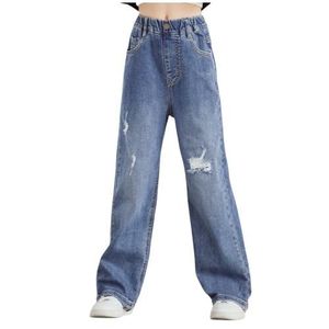 JEANS Jeans Enfant Garcon Filles Mode Pantalons Droits e