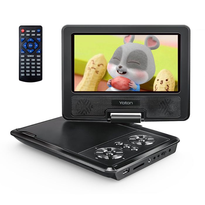 Lenco DVP-928 - Lecteur DVD portable avec batterie - 9 pouces - Noir