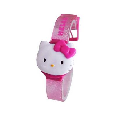 Montre Hello Kitty Quartz Bracelet Acier - Cadran Argenté Chiffres Romains, Neuve Sans étiquette