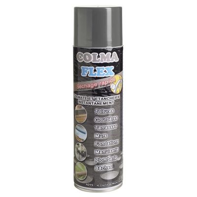 Aquablock Spray D'étanchéité Gris - 300 Ml - Caoutchouc - Pour Revêtement Imperméable