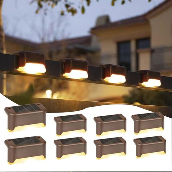2 Lampes Solaires Extérieures IP65 - Éclairage Automatique Blanc Chaud Pour Jardin, Allée, Terrasse - Étanches Et Autonomes - 9