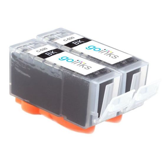 4 Cartouches D'encre Noire Compatibles Canon PGI-580Bk (580XLBk) - Go Inks, 23ml