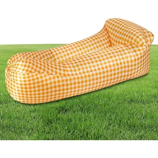 F Canapé gonflable de camping portable chaise pliante sac de couchage