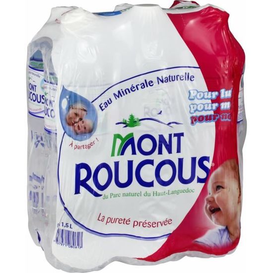Mont Roucours Eau Minérale Naturelle Gazeuse 6x15l Achat