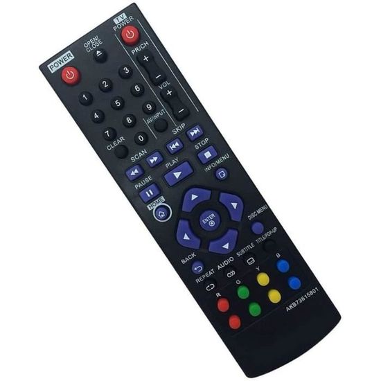 AKB73615801 Télécommande De Rechange Pour Lecteur Blu-Ray LG BD220